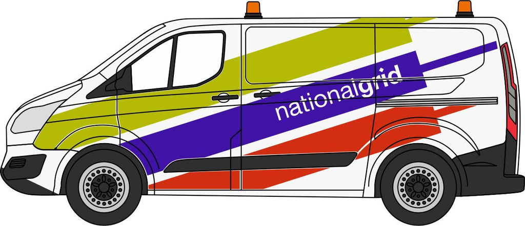 Oxford Diecast 1:76 Scale Ford Transit Custom National Grid