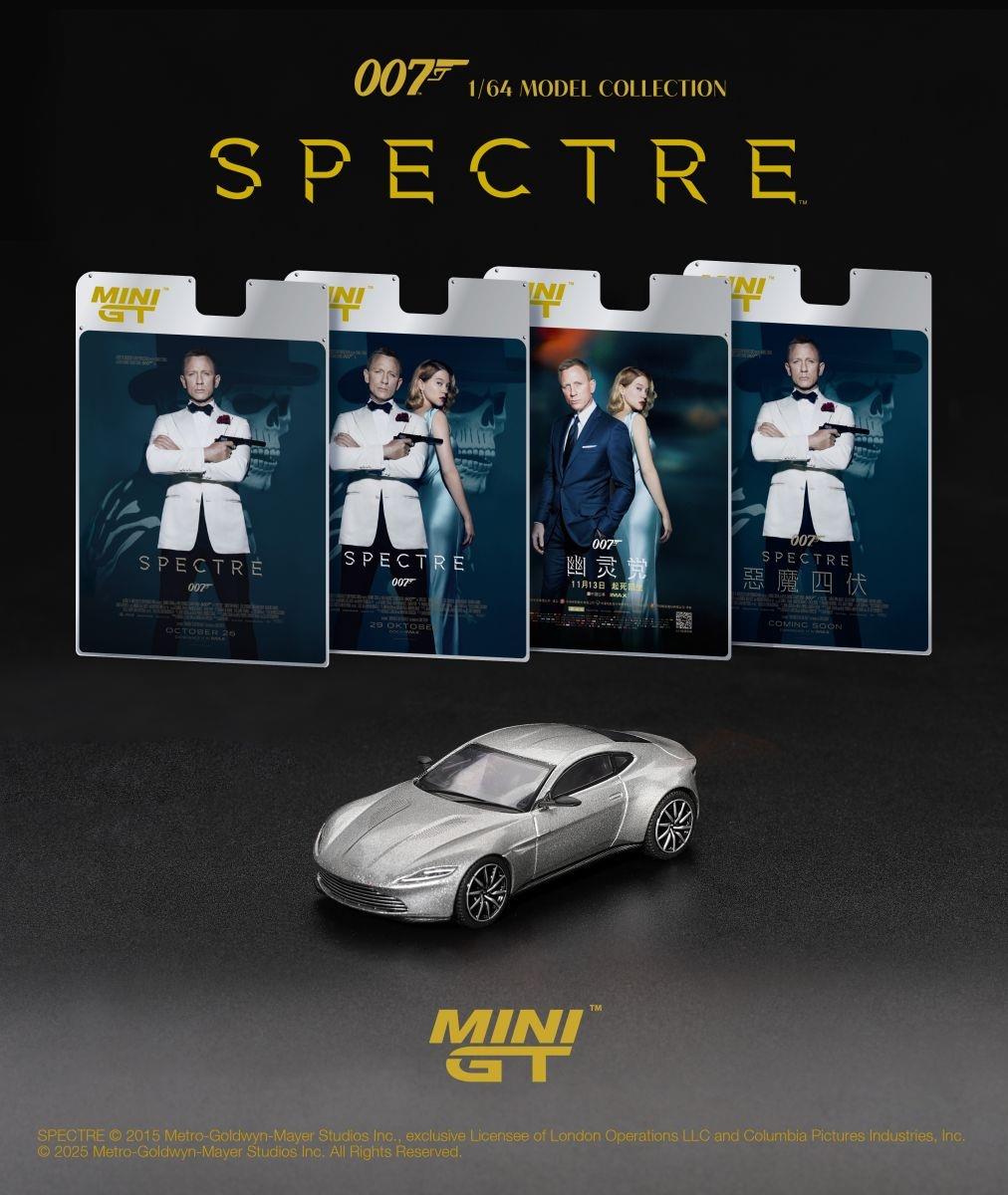 MIniGT  1:64th Scale Aston Martin DB10 Spectre (RHD) Dutch Blister Packaging