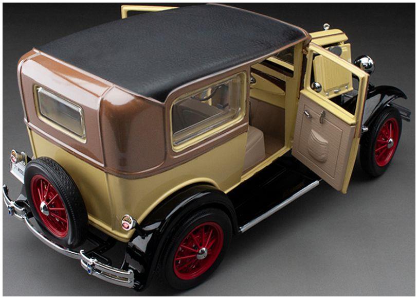 Sunstar 1:18 Scale Ford Model A Tudor Bronson Yellow 1931