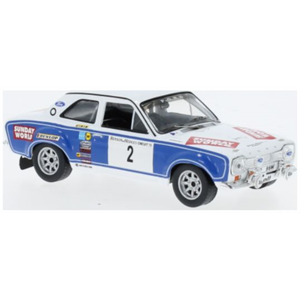 IXO 1:43 Scale Ford Escort MK I RS 1600 #2 Circuit of Ireland B.Coleman/P.Phelan