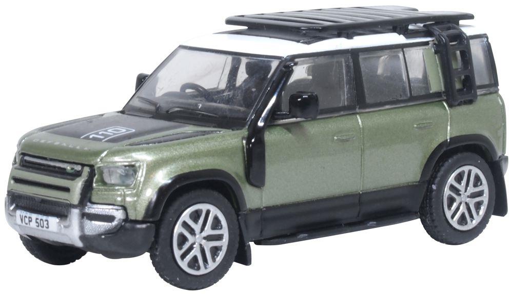 Oxford Diecast 1:76 Scale New Defender 110 Pangea Green