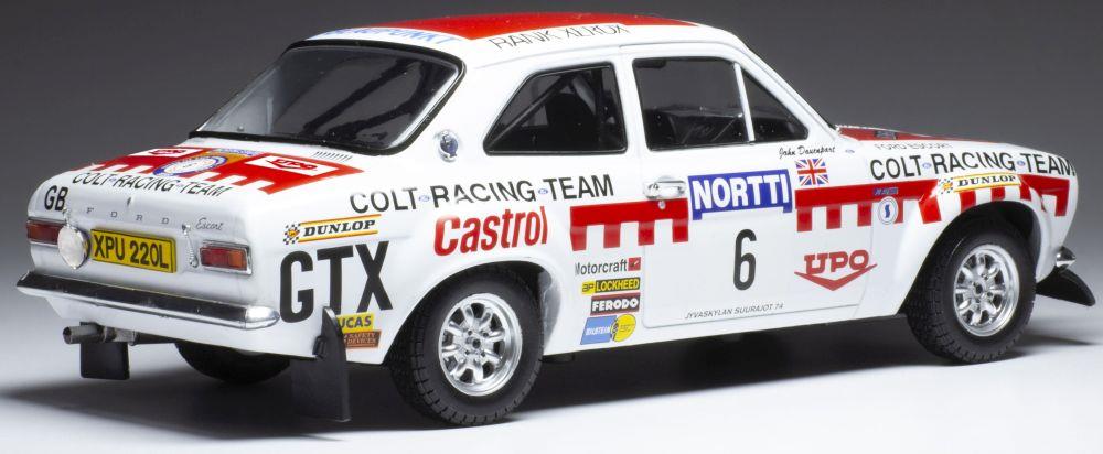 IXO 1:18 Scale Ford Escort MK I RS 1600 #6 1000 Lakes Rally 1974 H.Mikkola/J.Davenport