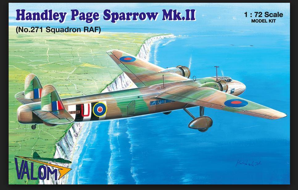 Valom 1/72 Scale Handley Page Sparrow Mk.II 271. Sqn RAF 72117
