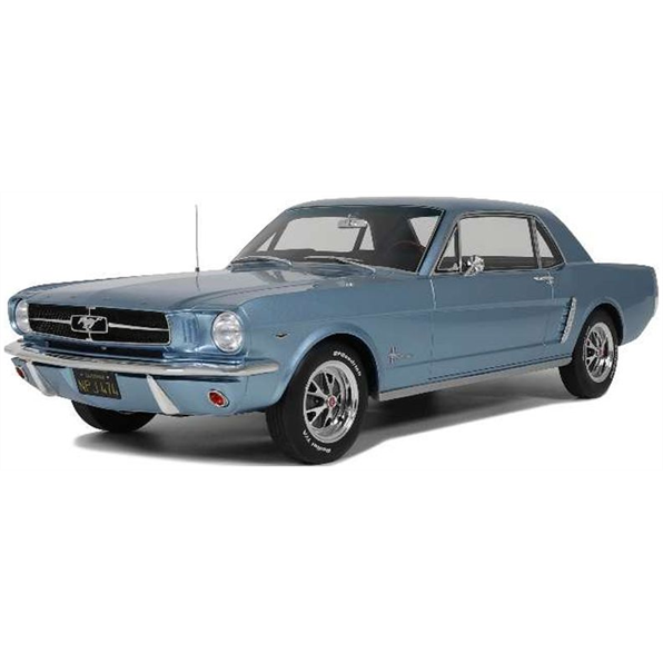 OTTO 1:12 Scale Ford Mustang V8 Hard Top Silver Blue Pony 1965