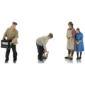 Artitec 1:87 Scale Milkmen w/Customers 1970-90 (3x) Ready-Made Figures
