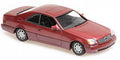 Minichamps 1:43 Scale Mercedes Benz 600 SEC Coupe 1992 Red Metallic