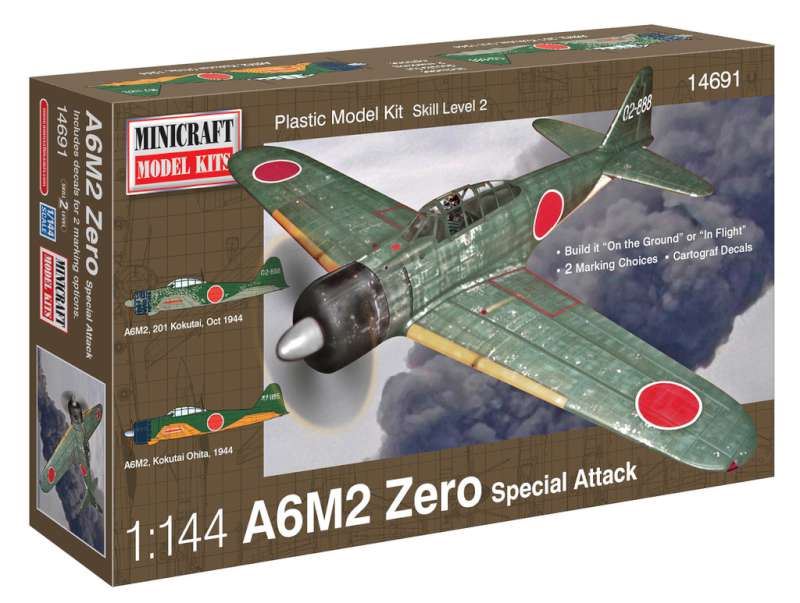 Minicraft Models 1:144 Scale A6M2 Zero IJN/IJA w/2 options