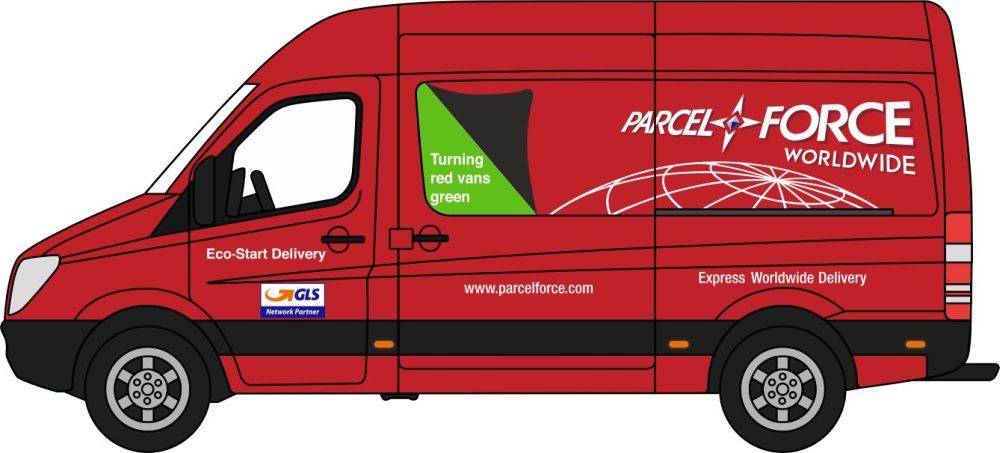 Oxford Diecast 1:76 Scale Mercedes Sprinter Parcelforce