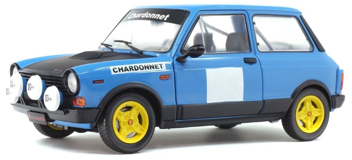 Solido 1:18 Scale Autobianchi A112 MK5 Abarth Chardonnet Rally Set 1980