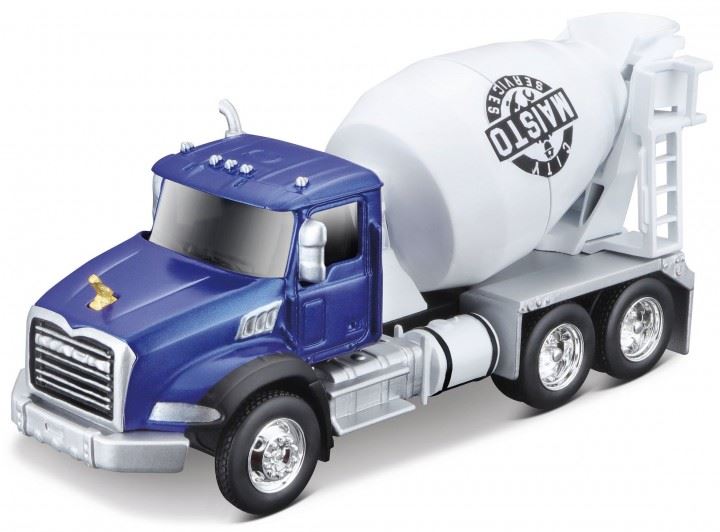 Maisto Mack Cement Mixer Black/Grey  4.5 Scale"