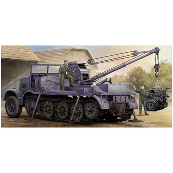 Trumpeter 1:35 Scale German Army WWII SdKfz 9/1 18t Half-Track Vehicle w/ Bilstein Crane