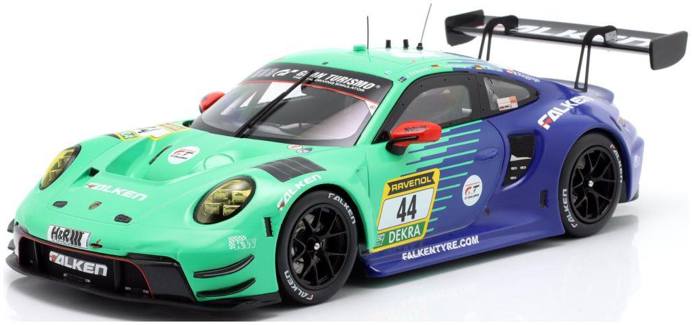 IXO 1:18th Scale Porsche 911 GT3 R #44 10th 24h Nurburgring 2024 Falken Eriksson/Heinemann/Menzel/Rag'