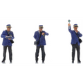 Artitec 1:87 Scale Conductors on Platform 1970s (3x) (NS) Ready-Made Figures