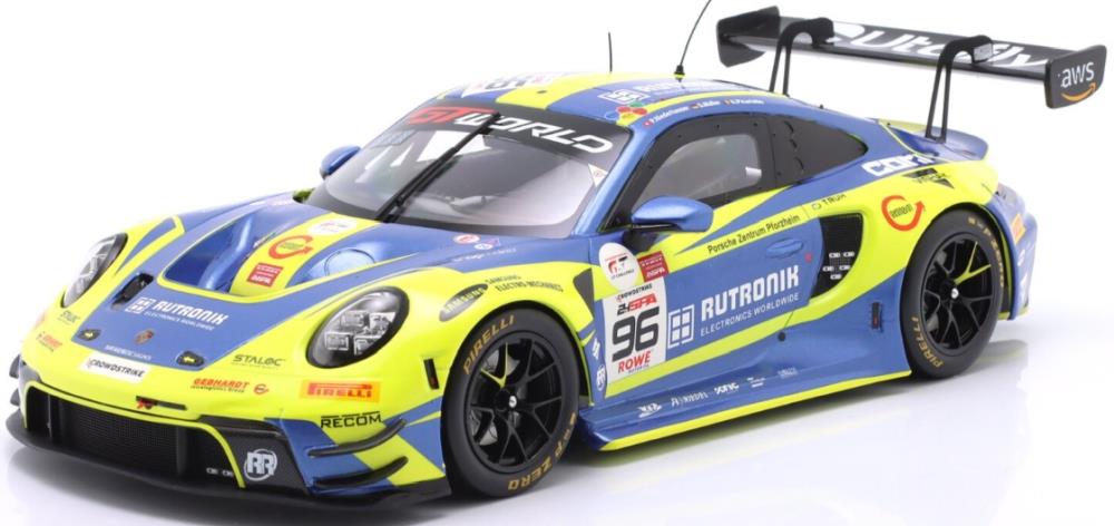 IXO  1:18th Scale Porsche 911 GT3 R #96 2nd 24h Spa GTWC Endurance Champion 2025