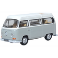 Oxford Diecast 1:76 Scale VW Bay Window Camper Silver Grey/White