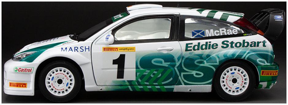 Sunstar 1:18 Scale Ford Focus RS WRC '03 #1 Colin McRae Pirelli Int Rally 2005 (Limited 1999pcs)