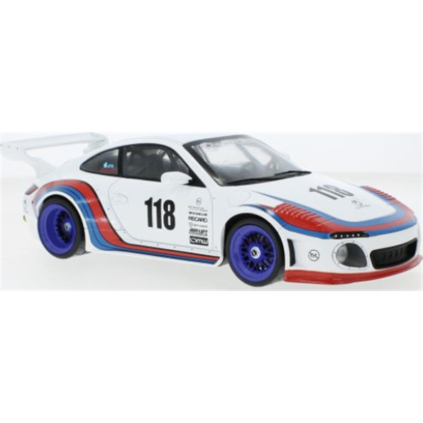 Model Car Group MCG 1:18 Scale Porsche Old & New 997 White Martini 2020