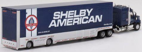 Truescale TSM 1:64 Scale Western Star 49X w/Racing Transporter + Shelby GT500 SE Widebody Performance Blue