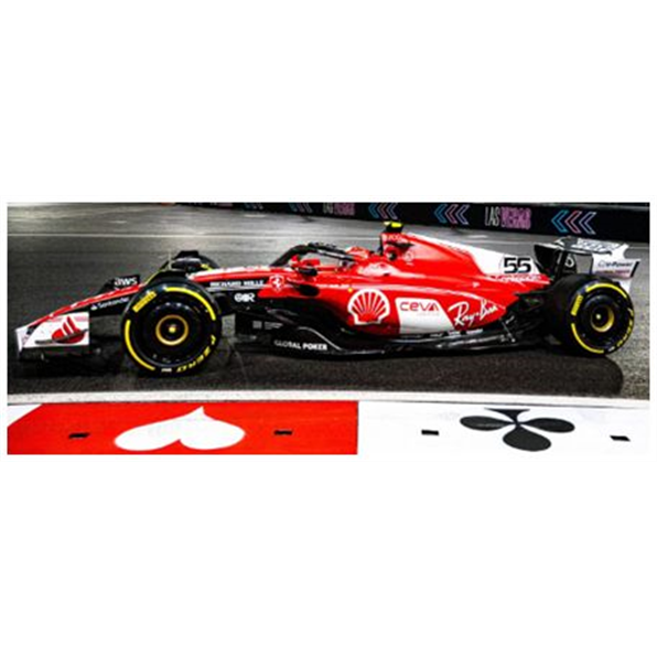 Looksmart 1:18 Scale Scuderia Ferrari SF23 #55 Scuderia Ferrari Las Vegas GP 2023 Carlos Sainz