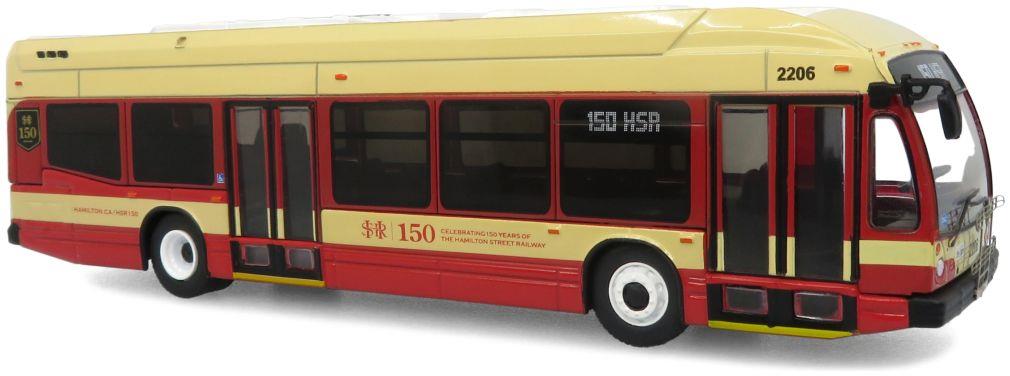 Iconic Replicas 1:87th Scale Nova Bus LFSH Transit Bus Hamilton