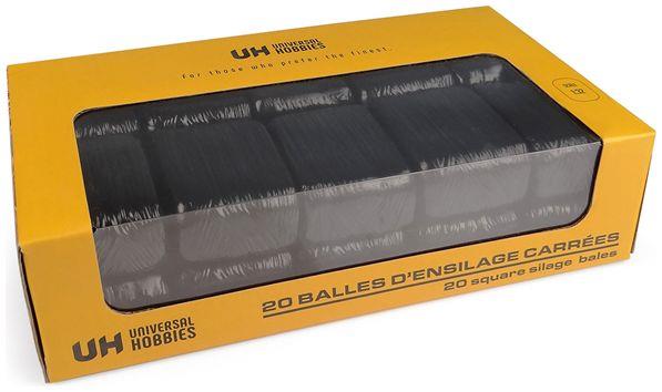 Universal Hobbies 1:32nd Scale Square Silage Bales Black (Pack of 20)