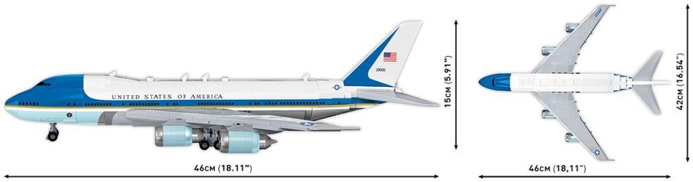 COBI N/A Scale Boeing 747 Air Force One (1050 pcs)