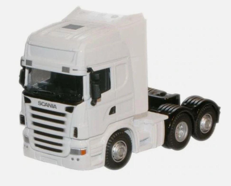 Oxford Diecast 76WHSCACAB 1/76 Scale Scania Cab White