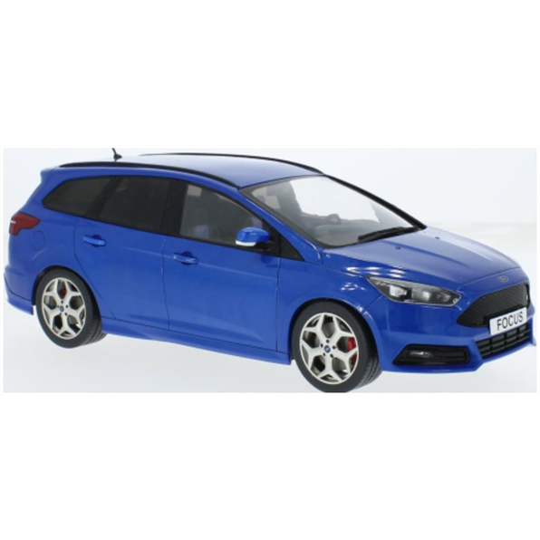 Model Car Group 1:18 Scale Ford Focus ST Turnier Dark Blue Metallic 2014