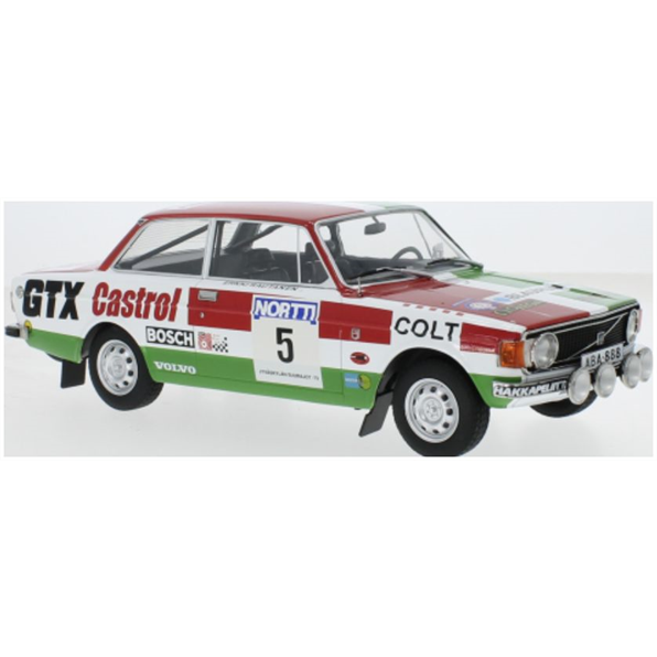 Model Car Group 1:18 Scale Volvo 142 #5 H.Mikkola/E.Rautanen 1000 Lakes Rally