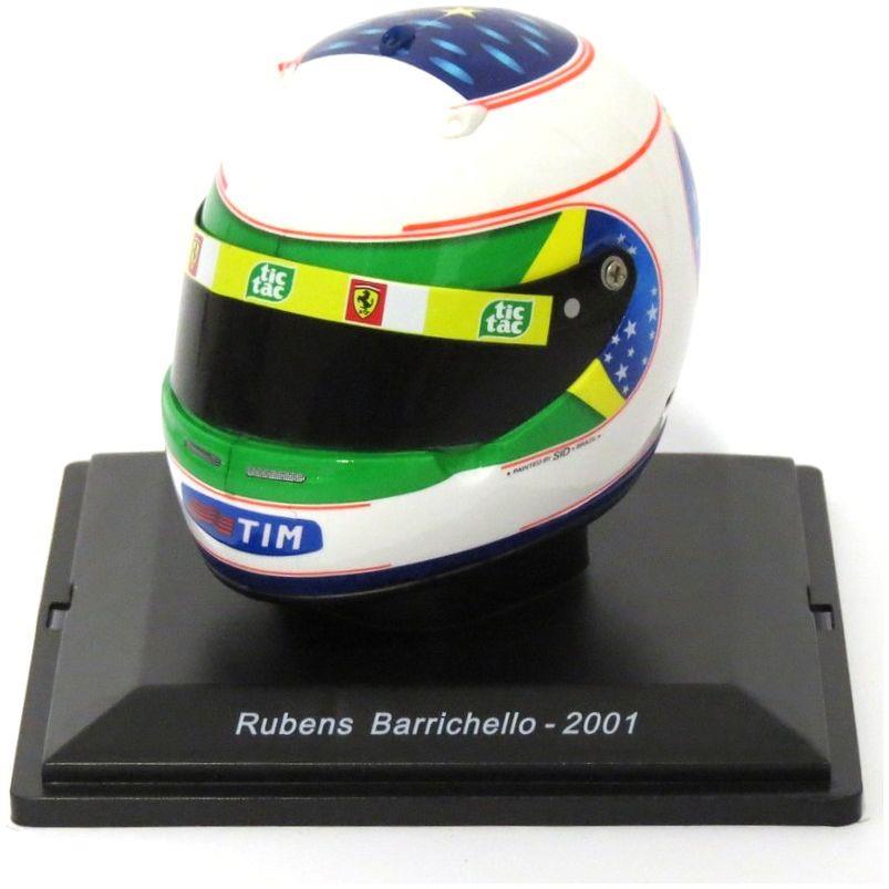 Atlas Editions 1:5th Scale Rubens Barrichello - 2001 -  GP Brasile Ferrari F1 Helmet Collection