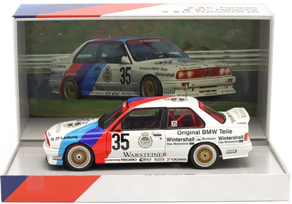 IXO 1:18th Scale BMW M3 (E30) #35 Winner 24h Nurburgring 89 Pirro/Ravaglia/Giroix w/Collectors Box
