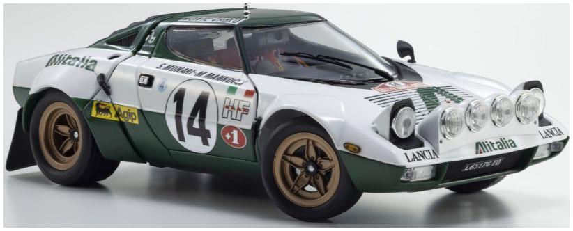 Kyosho  1:18th Scale Lancia Stratos HF S.Munari Winner Monte Carlo 1975 Nr.14