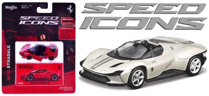 Maisto 1:64 Scale Ferrari Daytona SP3 White/Grey