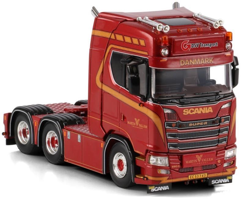 WSI  1:50th Scale Scania S Highline CS20H 6x2 Tag Axle Vallem