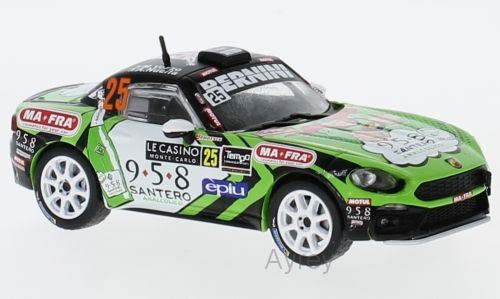 IXO 1:43 Scale Fiat Abarth 124 RGT No.25 Monte Carlo 2018 A.Nucita/M.Vozzo