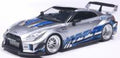 Solido  1:43rd Scale Nissan GT-R (R35) Liberty Walk Silhouette Silver and Blue Stripes 2020