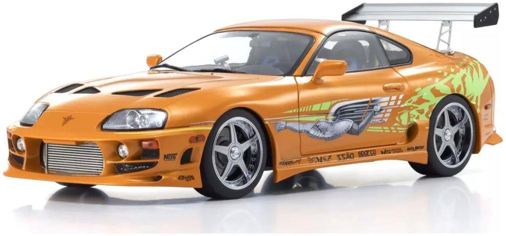 Kyosho  1:18th Scale Toyota Supra Turbo Fast and Furious Orange Pearl