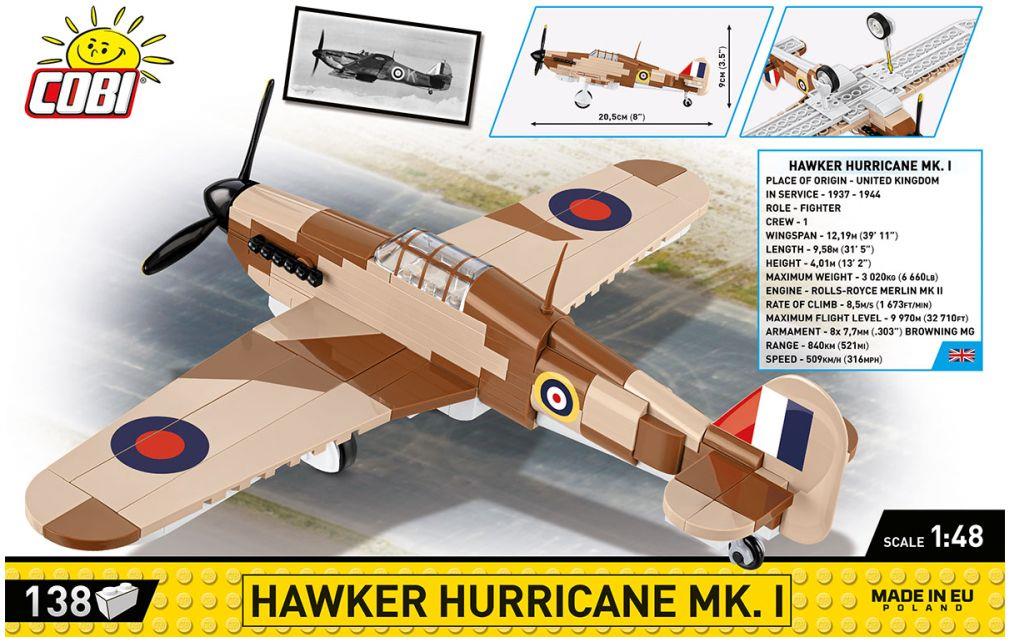 COBI N/A Scale Hawker Hurricane MK.1 WWII (145 pcs)