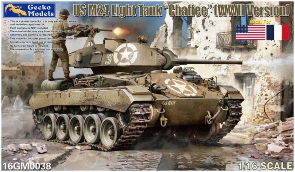 Gecko Models 1:16th Scale US M24 Light Tank 'Chaffee' WWII Version