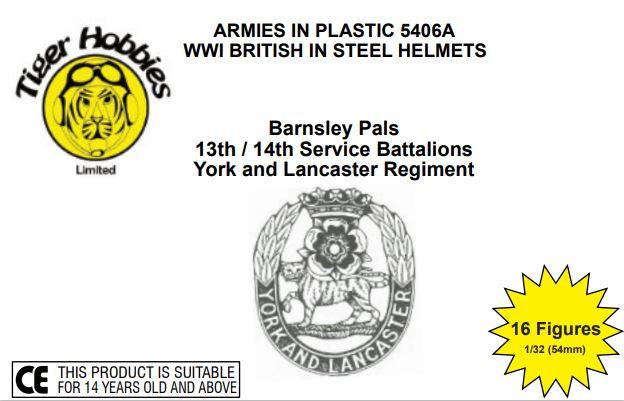 Armies In Plastic 1/32 Scale WW1 BRITISH INFANTRY BARNSLEY PALS BATTALION LIMITED EDITION AIP5406A