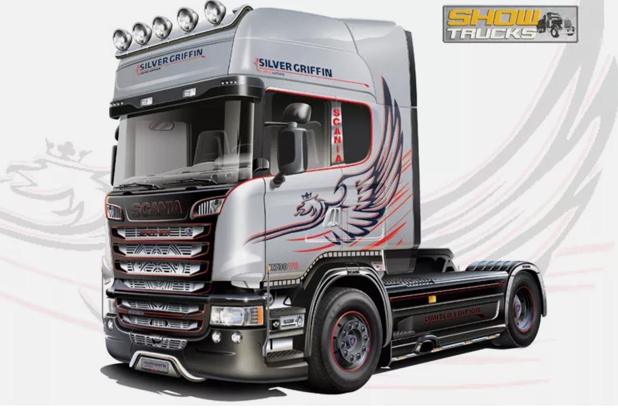 Italeri 3906 1/24 Scale Scania R730 V8 Streamline Tractor Unit TRUCK