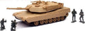 New-Ray 1:32 Scale M1A1 Tank Light + Sound w/Soldiers