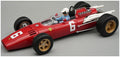 Tecnomodels  1:18th Scale Ferrari 312 F1 1966 Winner Italy GP Monza #6 L. Scarfiotti w/Driver (w/Showcase)