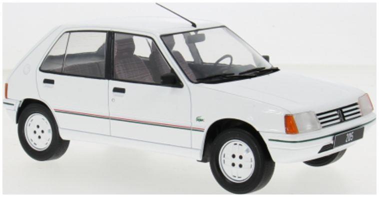 MCG  1:18th Scale Peugeot 205 1984 White