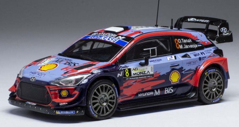IXO 1:43 Scale Hyundai i20 Coupe WRC #8 WRC Rallye Monza 2020 S.Ogier/M.Jarveoja