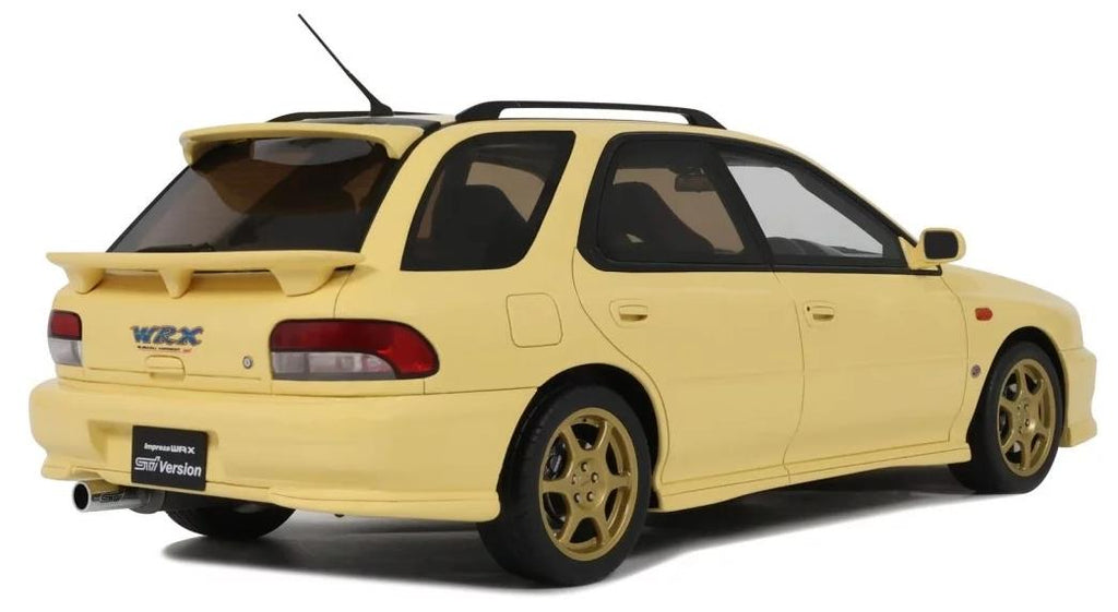 Otto  1:18th Scale Subaru WRX STI VI Sport Wagon 1999 Cashmere Yellow