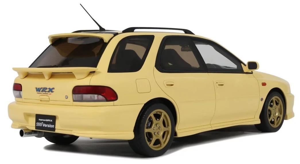 Otto  1:18th Scale Subaru WRX STI VI Sport Wagon 1999 Cashmere Yellow