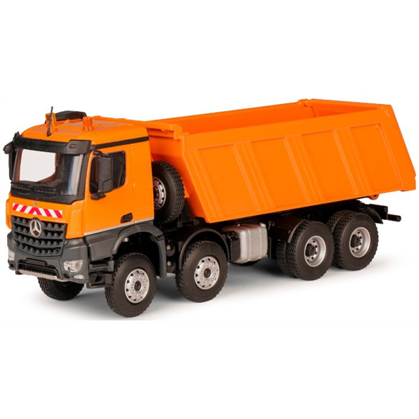 Conrad 1:50 Scale Mercedes Benz Arocs Meiller Rear Tipper Orange