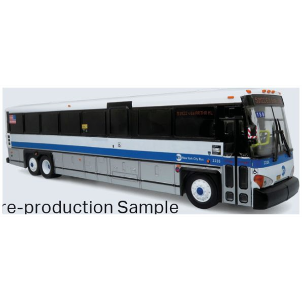 Iconic Replicas 1:50 Scale MCI D4500CT Coach: MTA New York City ABS Plastic