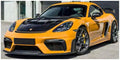 Norev 1:18 Scale Porsche Cayman GT4 RS w/Weissach Bahama Yellow Pack 2023